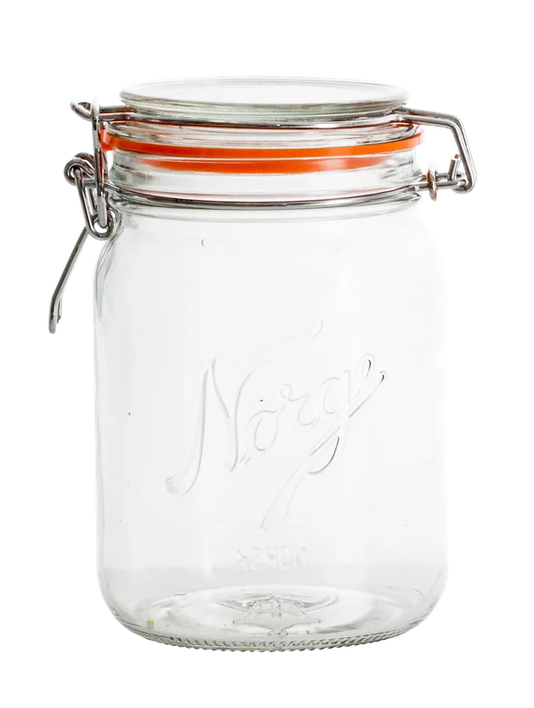 Norgesglasset - Glass med hengslet lokk 0,7l