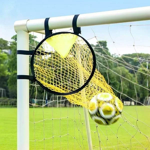 1-2-Pack Fotbollsmålnät för Skottträning, Portabelt Träningsnät för fotbollsmål, Hopvikbart Fotbollsmål, för Bakgård & Park