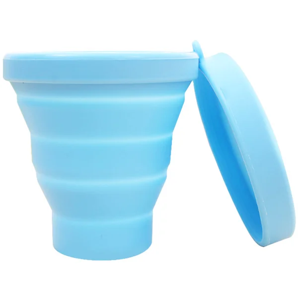170ML Hopfällbar Silikon Resemugg Lätt Infällbar Kopp för Picknick Utomhus