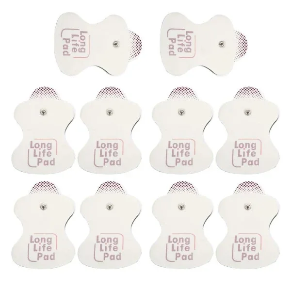 10-pack elektroddynor för Omron-massageapparater, långlivade elektroddynor, 10 dynor per förpackning