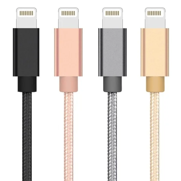 Extra Stark Laddkabel iPhone Svart 1 Meter