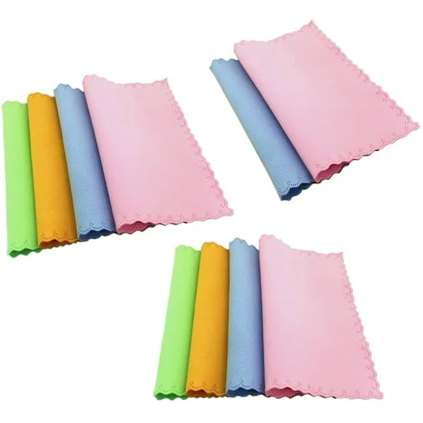 10 st Rengöringsdukar för Glasögon Mikrofiber Ekonomipack Solglasögon Skärm Glasögontillbehör