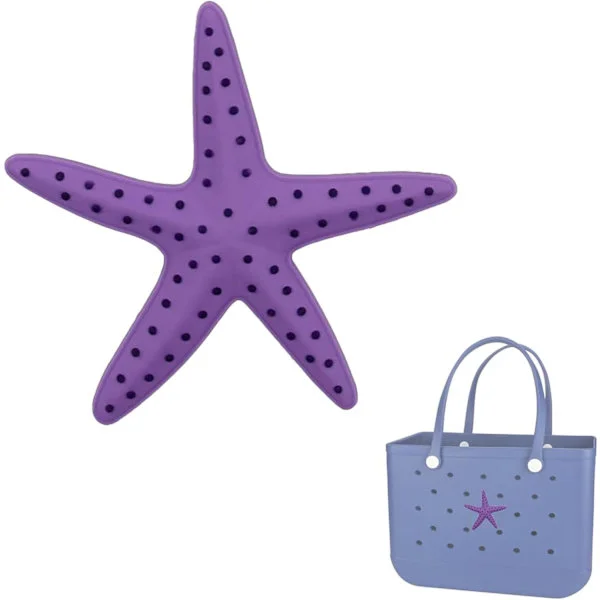 8 cm sjarm for Bogg Bag-tilbehør, Bogg Bag-sjarm for strandveske, gummi strandveske-tilbehør, dekorativ bokstav for håndveske, strandveske