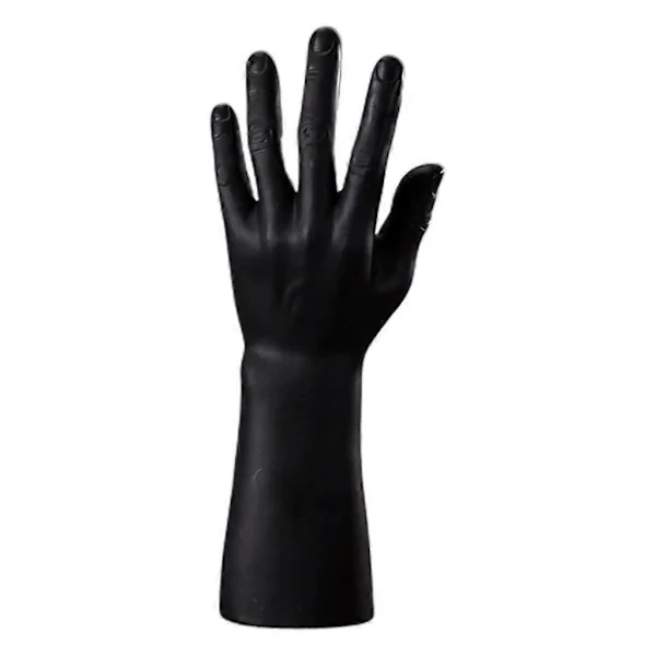 Hand Puppet Jewelry Display Stand Male Hand Model Bracelet Ring Gloves Black Left Hand