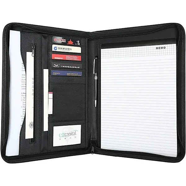 [RM]A4 Leather Portfolio, Document Holder, Leather Briefcase for Office