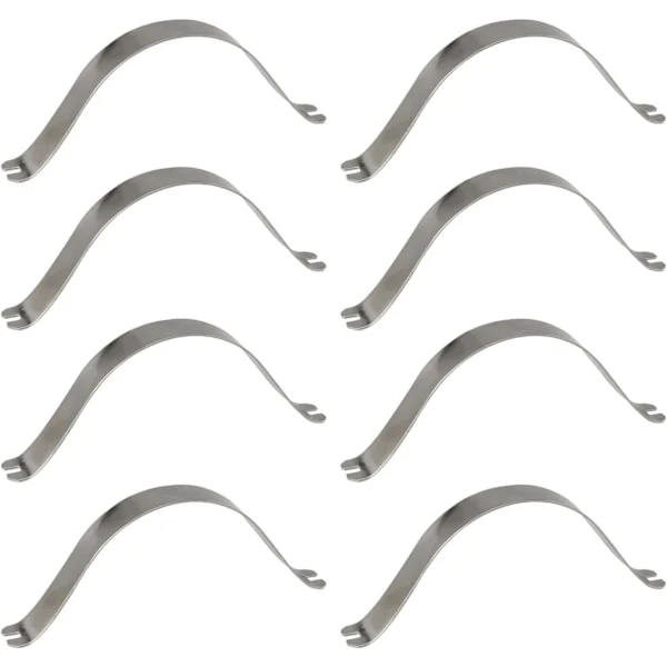 100 stk fjærklemmer i rustfritt stål til bilderammer, DIY-verktøy for bilderammer, 65x9 mm