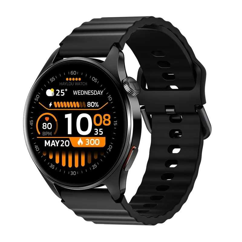 AliExpress - HF012 HAYLOU montre 4S GPS montre intelligente 1.43 "HD AMOLED affichage 5 positionnement par Satellite plus de 120 Modes d'entr