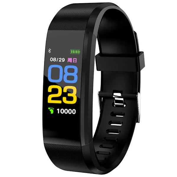 Stegräknare Klocka Fitnessklocka, Fitness Tracker med Stegräknare Kaloriräknare Sömnmonitor för Promenader Löpning