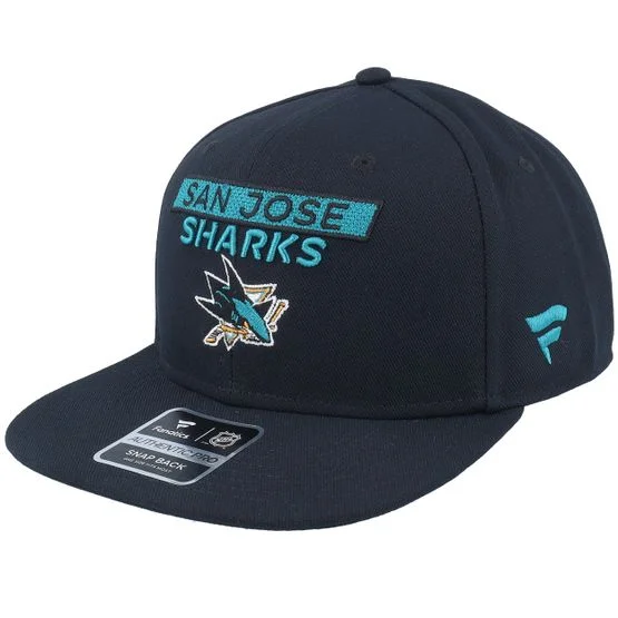 Fanatics - NHL Svart snapback Caps - San Jose Sharks Authentic Pro Rink Prime Black Snapback @ Hatstore