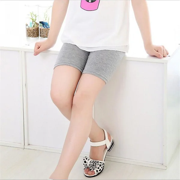 Barn Sommar Shorts Flickor Spets Säkerhetsbyxor Barn Trosor Flickor Underkläder Leggings Baby 3-10 år Tonåring Solid Boxer Short Z