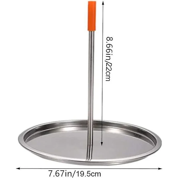 Grillspett i rostfritt stål, avtagbara spett, för grill, rök, Kamado, ugn, non-stick oljebas för enkel rengöring, livsmedelsklassat rostfritt stål, 1 