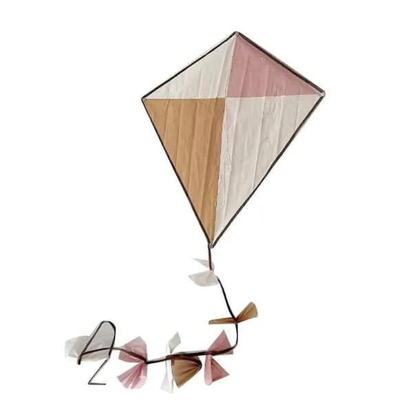 Enkelt hjuldrage 3D-udskæring, nem montering, vintage enkelt diamantdrage til børn, voksne, begyndere, pink og kaffe-god[D]