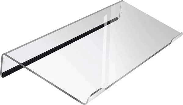 Keyboard Tray Combination Made of Clear Acrylic, Computer Keyboard Stand Ergonomic Tilted Keyboard Holder for Desk