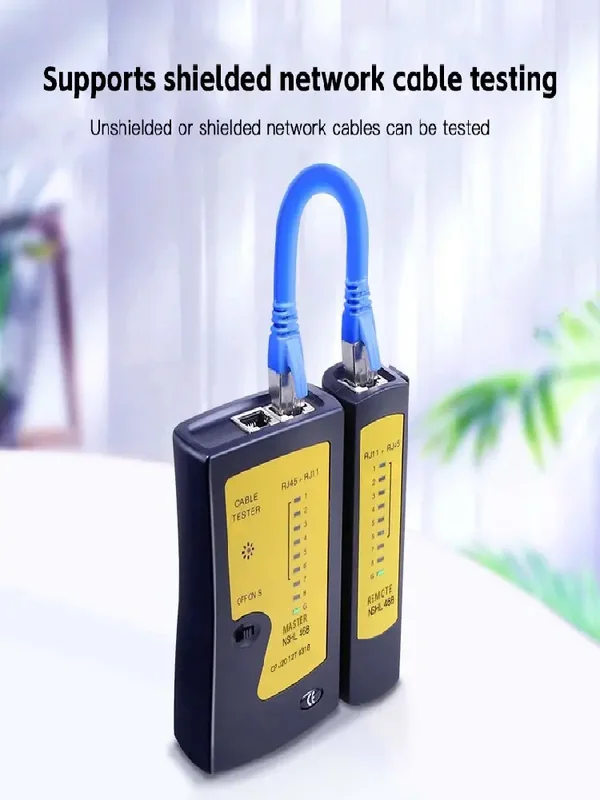 AliExpress - RJ45 Ethernet-Kabeltester Netzwerk-LAN-Testgerät für 8P 6P LAN-Kabel RJ11 Telefonkabel Kompatibel mit TP-Link D-Link Linksys