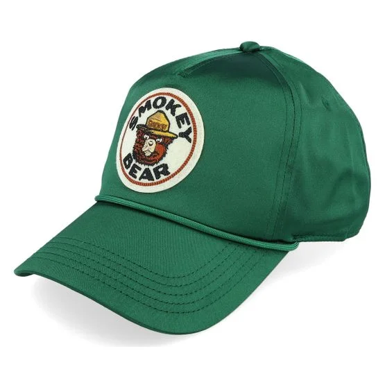 American Needle - Smokey Bear Blazer Dark Green Adjustable Adjustable Green Cap - @ Hatstore