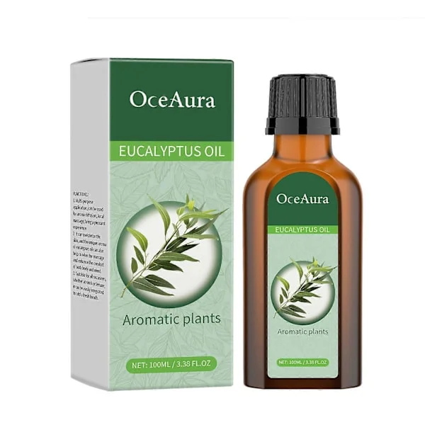 Eukalyptus eterisk olja Ekologisk eukalyptusolja - för diffusor, hår, ansikte, hudvård, aromaterapi, huvud- och kroppshudmassage
