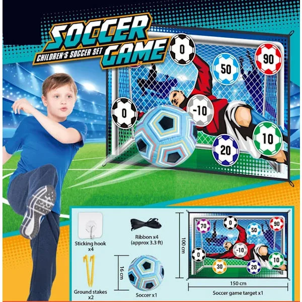 Fotballspill for barn innendørs og utendørs treningsmatter sport stoff fotballleker sett-FA-