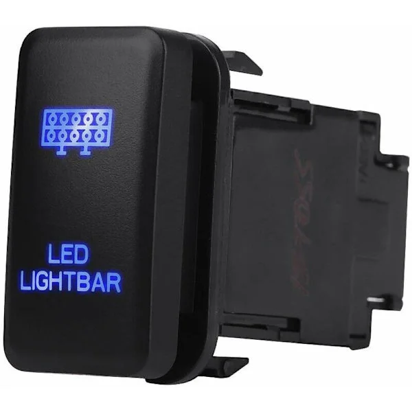 LED Ljusramp Vippströmbrytare PÅ-AV LED-ljus, 12V Blå LED Auto På Av Vippströmbrytare för Hilux Landcruiser VIGO (LED LJUSRAMP Mönster)
