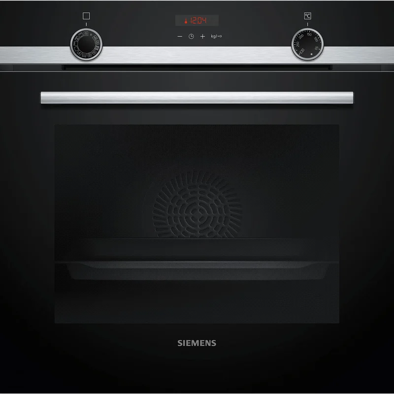 Siemens HQ574AER3 iQ300 indbygget ovn med dampfunktion 60 × 60 cm, rustfrit stål - Sort og stål | KitchenOne