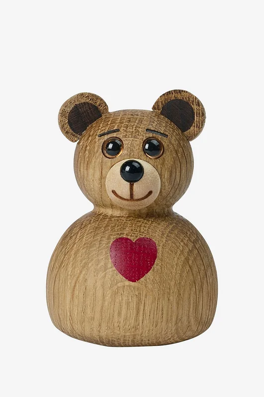 Spring Copenhagen - Trædekoration Mini Teddy Bamse 7 cm - Natur - Pynteting - Fra Homeroom