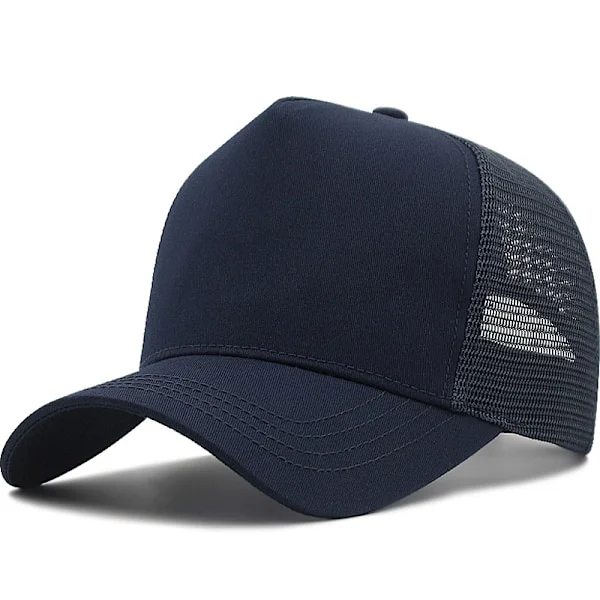 XL Mesh Trucker Hat Stor Hætte Til Mænd Høj Krone Baseball Cap Åndbar Dad Hat Justerbar 23,6 - 25,6 Tommer