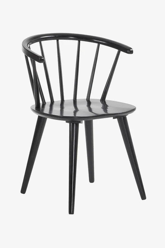Kave Home - Stol KRISE 2-pk - Svart - Pinnestoler - Fra Homeroom