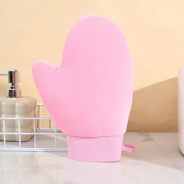 Body Lotion Handske Självbrunande Vante Dubbelsidig Förhindrar Kladd