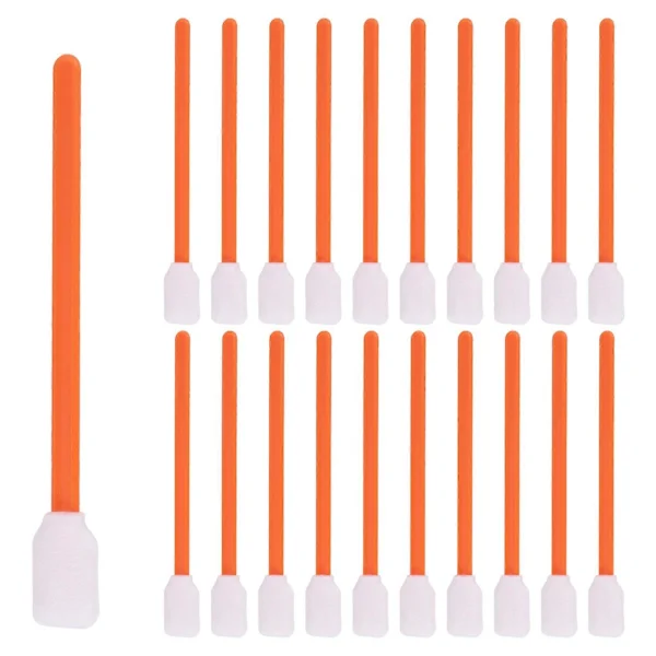 100-pack skumgummitoppar, rengöringssvampar för renrum, lämpliga för bläckstråleskrivare, optiska instrument, kamerasensorer, etc.