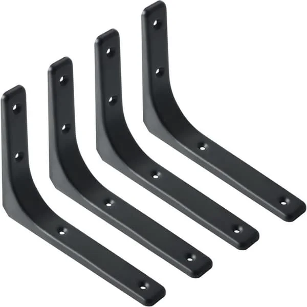 Vägghyllfäste, 4 st Metallfäste 200 mm x 150 mm Kraftigt Hyllfäste Väggmonterat för Industriellt Kök Väggdekor Radiator Väggmontering (B