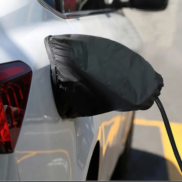EV-lader Portdeksel, Regntett Vanntett Utendørs Elbil Ladestasjon Portdeksel, Snø Frost Regn Sol UV Allværsbeskyttelse, Magnetisk