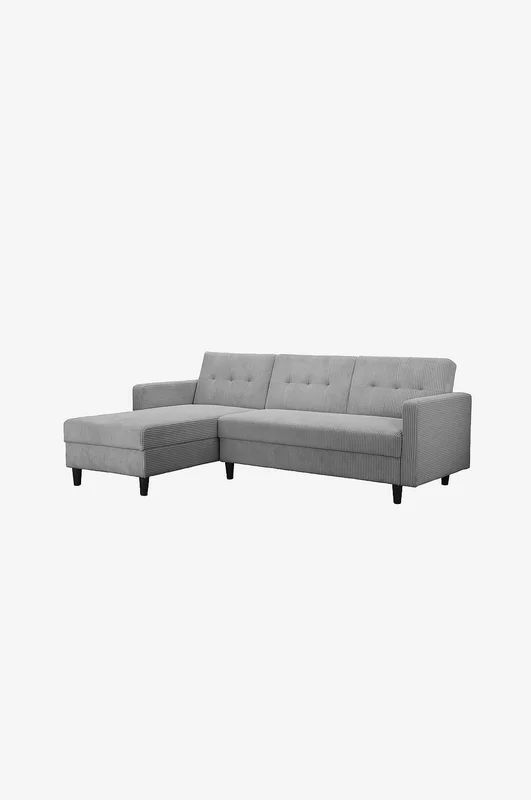 Dorel Home - Hjørnesofa med opbevaring Hartford Ii - Grå - 3-pers sofaer - Fra Homeroom