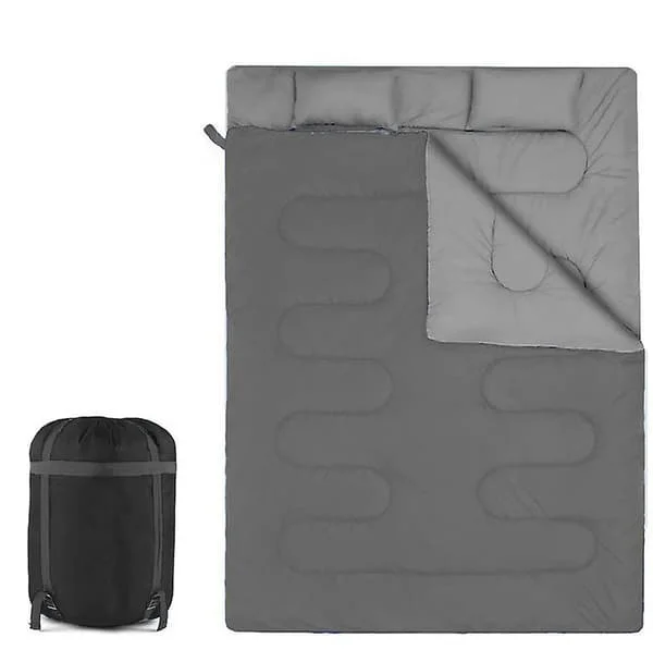 Dobbelte soveposer til voksne, backpacking, camping eller vandreture - Queen sovepose - 2 personers sovepose, vandtætte dobbelte soveposer - Perfekt