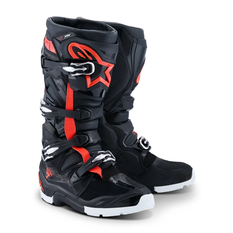 Cizme Enduro Alpinestars Tech 7 Drystar negru/roșu/alb 45,5