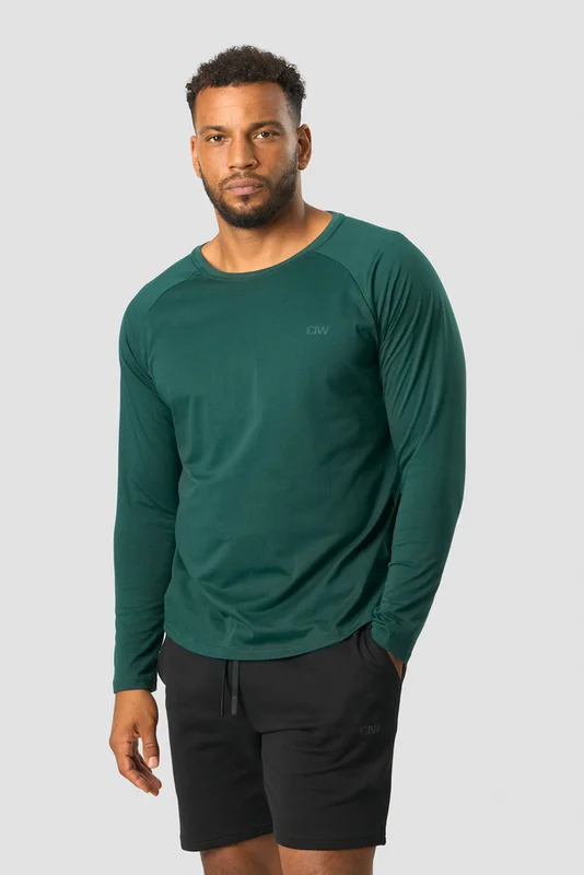 ICANIWILL - Training Club Raglan Long Sleeve Dk Teal - Träningströja - Herr - Träningskläder från ICIW
