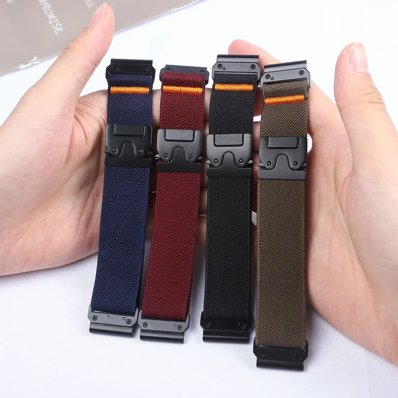 AliExpress - 26 mm 22 mm Quick-Fit-Armband für Garmin Fenix 8 7 Pro 7S 6X 6 5X 5Plus Venu 3 Tactix 7 Fallschirm-Nylonarmband Correa Fenix 8 Band 47 mm