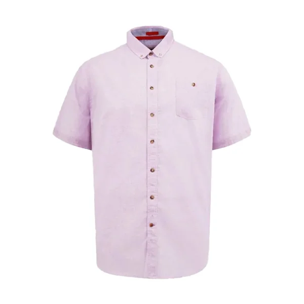 Duke Herr Clarke D555 Linne Kingsize Skjorta 4XL Rosa