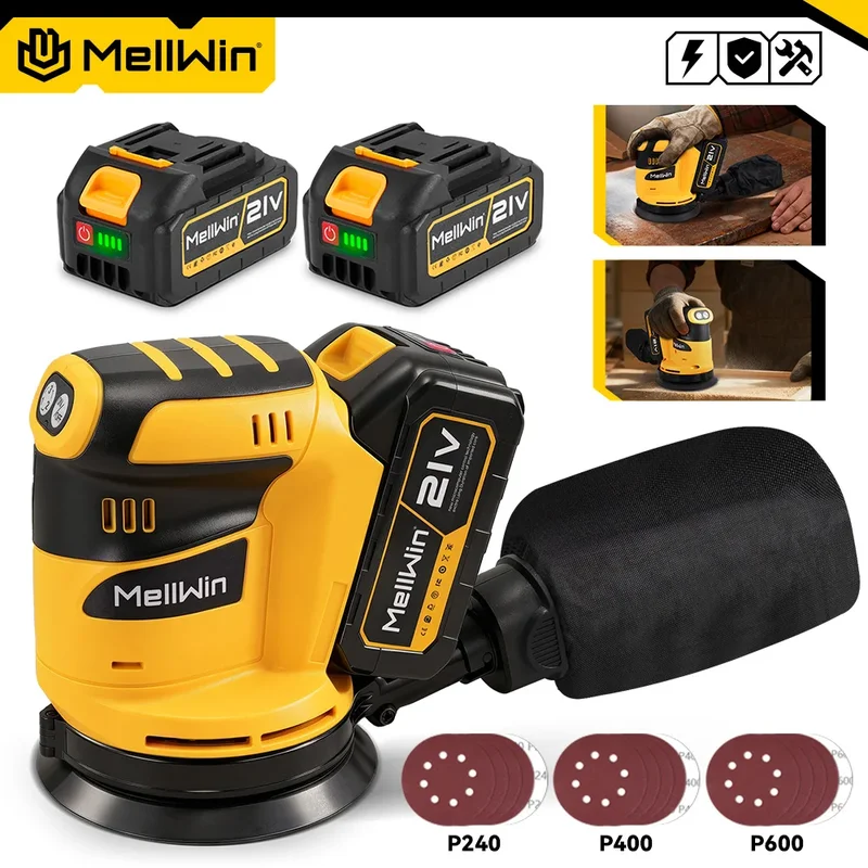 AliExpress - Schnurloser elektrischer Exzenterschleifer mit Staubbox, 3-Gang-Akku-Exzenterschleifer, Poliermaschine für Makita 18 V Batterie-Pin