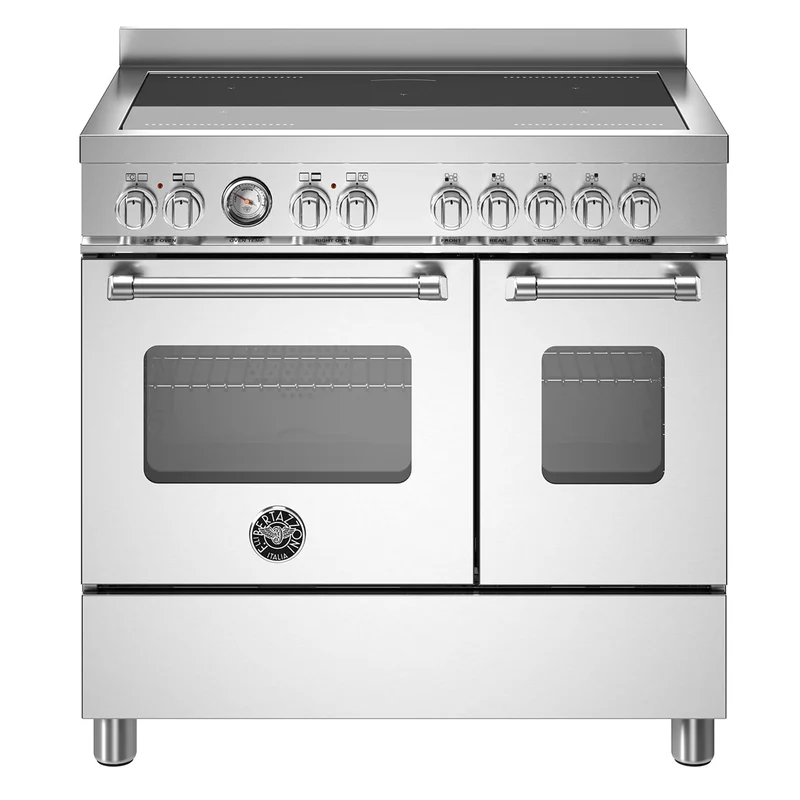 Bertazzoni MAS95I2EXT Master induktionsspis med dubbelugn 90 cm, rostfritt stål | Vitvaror > Induktionshällar > Induktionsspis | Bagaren och Kocken