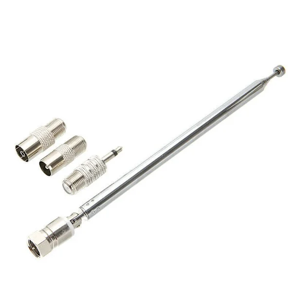 FM-radioantenn Teleskopisk FM-antenn F-kontakt 75 Ohm