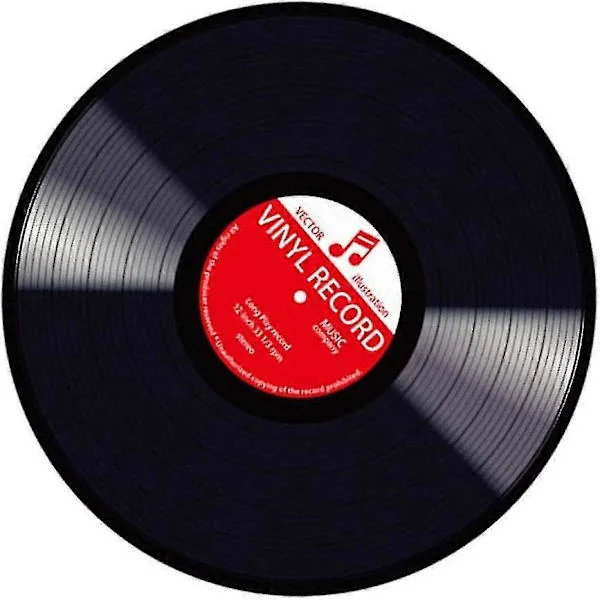 Vinylplate design rund gulvmatte 60cm stue soverom kjøkken gulvteppe