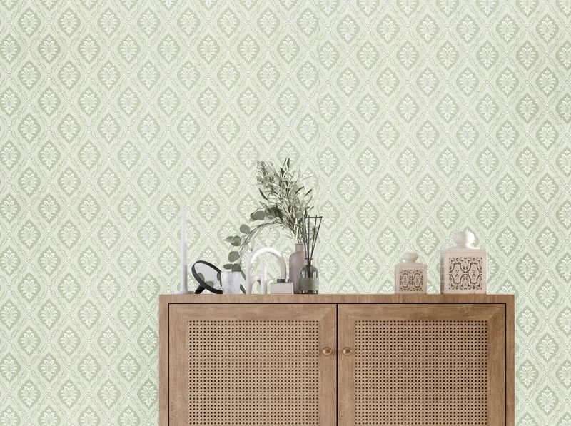 Decor Maison Tapet, Modern Classics II 353-35 Minimedaljong, L, Grön, Färg & tapeter