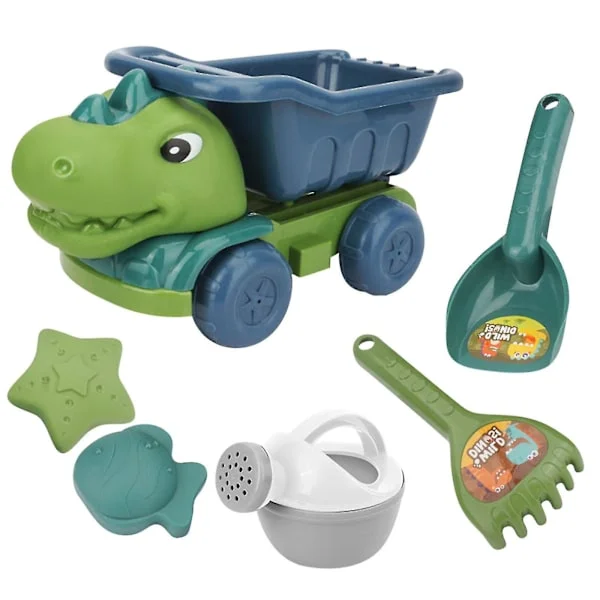Legetøj Børns Dinosaur Ingeniørkøretøj Skovl Strand Legetøjssæt Baby Udendørs Leg Vand Grave Sand Timeglas Værktøj