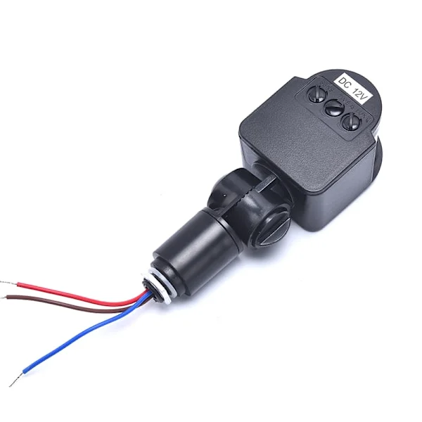 Rörelsesensor DC12V Infraröd PIR-rörelsedetektor Utomhus Sens Vit 12v