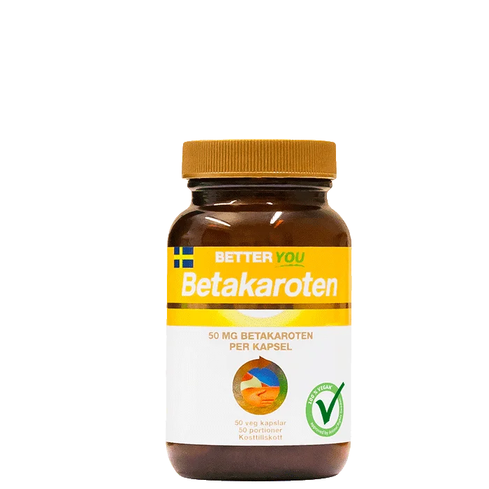 Better You Betakaroten 50 mg 50 kapslar