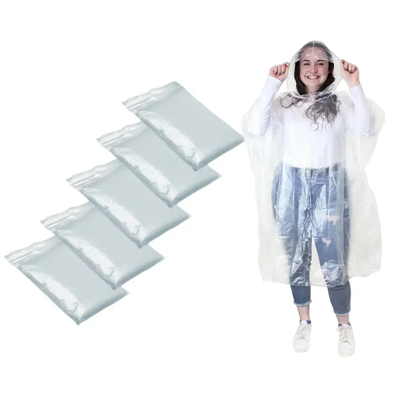 AliExpress - 12Pcs Einweg Wasserdicht Regenmantel Outdoor Wandern Berg Reise Notfall Transparent Tragbare Erwachsene Poncho Regen