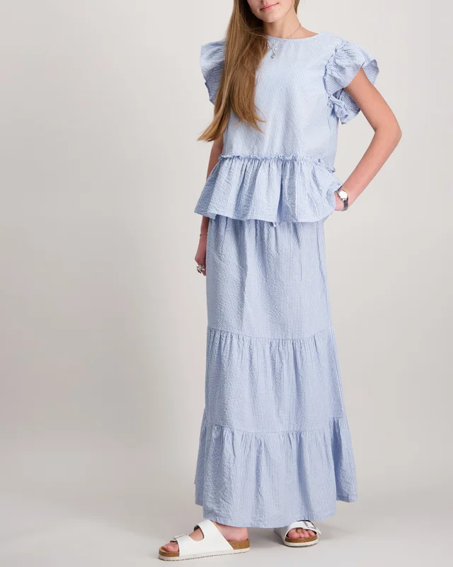 Sofie Schnoor VIVISY SKIRT Blå Skjørt Jente - Kids Brand Store