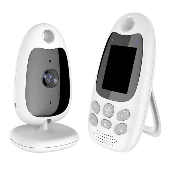 Babycall med kamera Bærbar 2,4 Ghz nattesyn video babycall