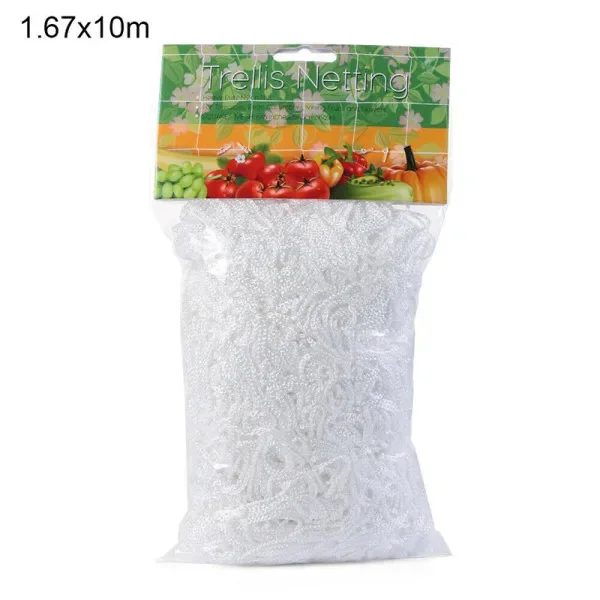 Hot deal til lav pris! Klatreplante nett gjerde espalier nett støtte for hageplanter 10m 10m-Glad