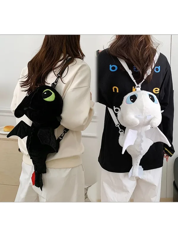AliExpress - Schwarzer Drachen-Cartoon-Rucksack, niedliche Tier-Tasche für Mädchen und Kinder, Schul- und Reise-Umhängetasche, Geschenk, heißer 