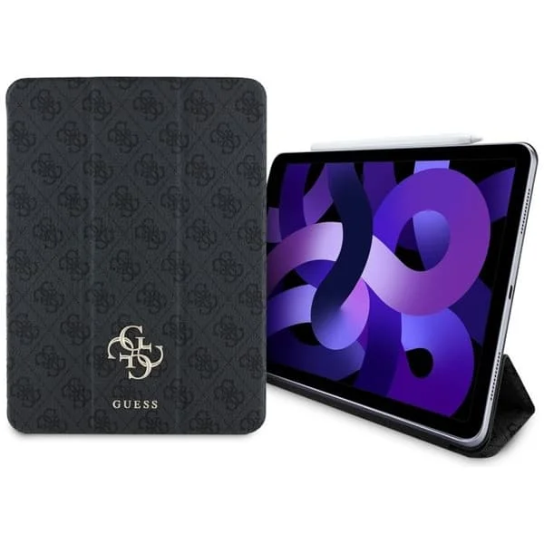 Guess Magnetic 4G Big Logo-fodral för iPad Air 11" M3 (2025) / iPad Air 11" M2 (2024) (svart)